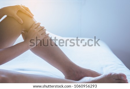 Varicose veins on the womans leg or foot,Body and health care concept,Selective focus
