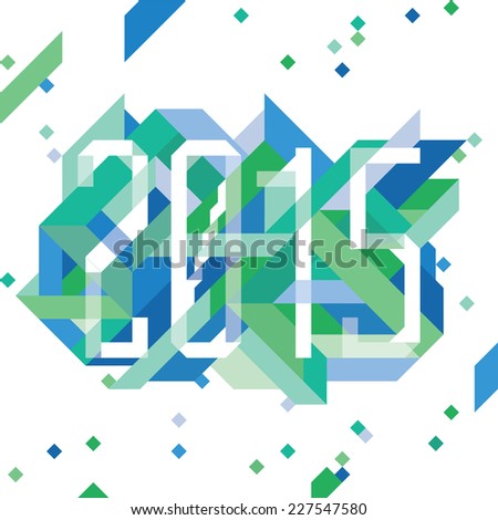 Modern Blue composition with 2015 Modern Blue composition with 2015