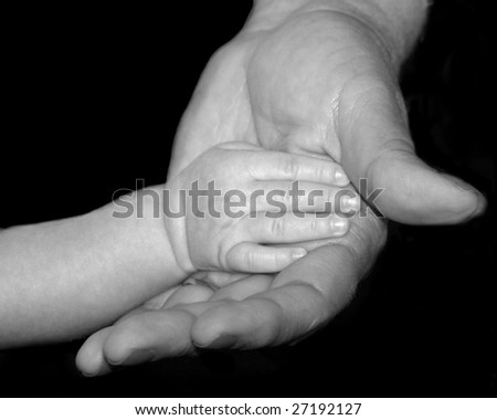 Mother and Son Hands