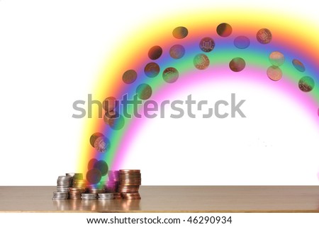 Coins at the end of the rainbow