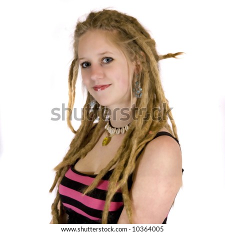 dreadlock hairstyles for black women. Salon dreadlocks stock photos