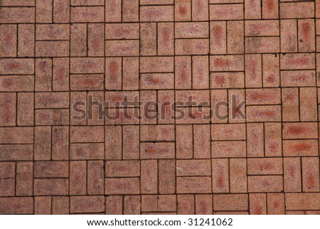 brown brick  floor series of design element, stone floor