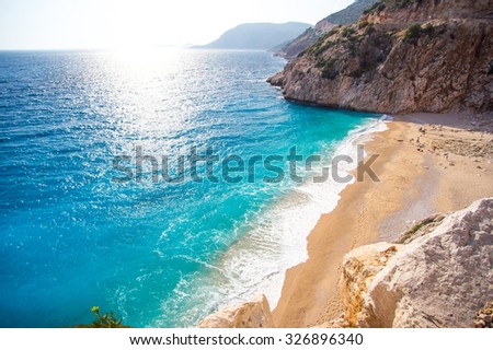 Kaputas Beach, Mediterranean Sea, Kas,Turkey