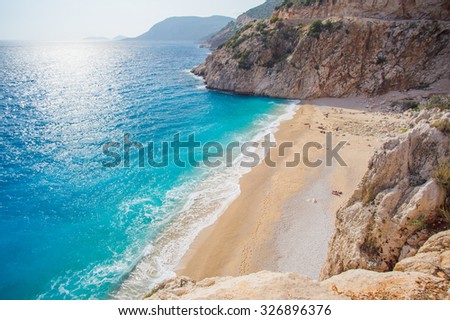 Kaputas Beach, Mediterranean Sea, Kas,Turkey