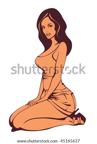 http://image.shutterstock.com/display_pic_with_logo/355831/355831,1264345100,9/stock-vector-girl-sitting-on-her-knees-vector-45165637.jpg