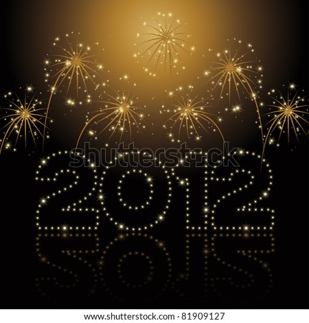  Logo Design 2012 on New Year   Christmas Card 2012 Stock Vector 81909127   Shutterstock