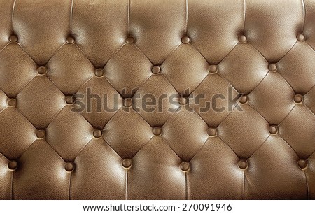Brown vintage leather close-up Sofa background