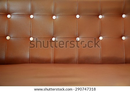 Brown Vintage leather close-up Sofa background