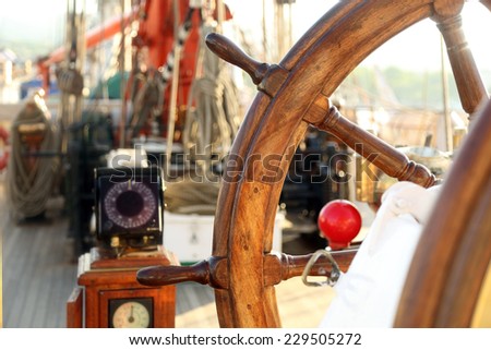 control and navigation of a sailing ship