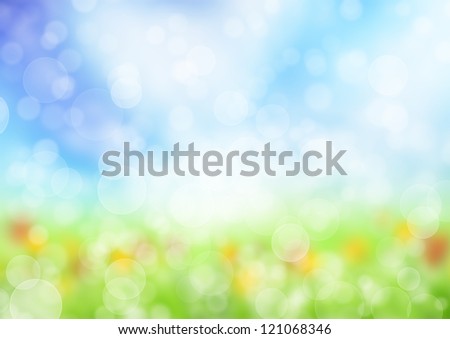 Abstract blur spring background