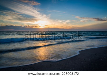 Gulf coast sunset in Florida