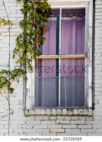 old style curtains
