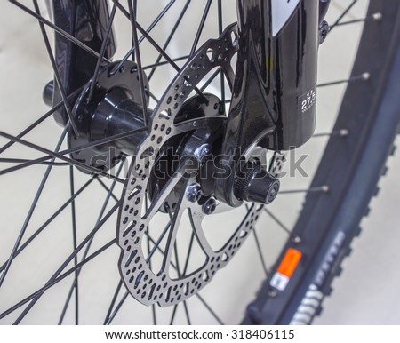 disk brake of a mountain bicycle