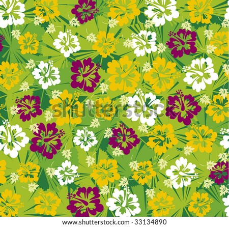 hawaii flower summer exotic  pattern