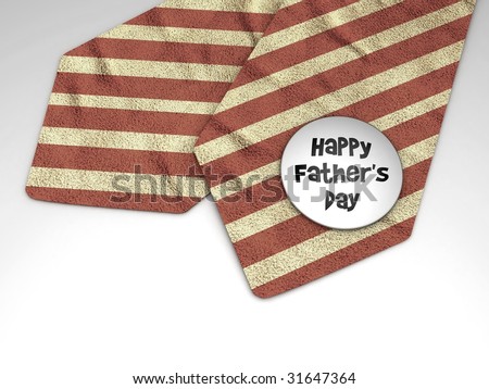 father\'s day necktie with badge