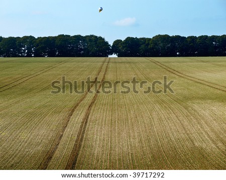 balloon over land