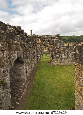 Inner wall, Byland abbey
