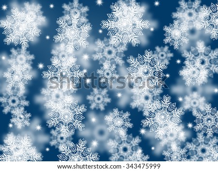 Blue Christmas background. New year background. Winter holiday