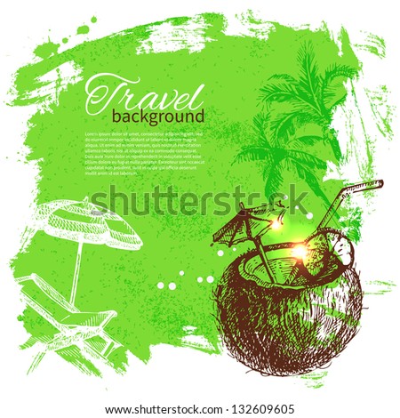 Travel colorful tropical design Splash blob background Travel colorful tropical design Splash blob background