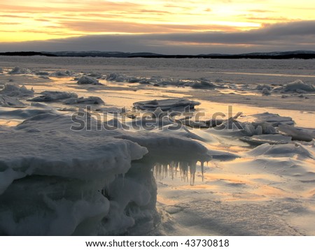 sunrise-sunset in the Arctic Circle in December