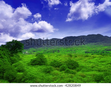 Cloud and countryside