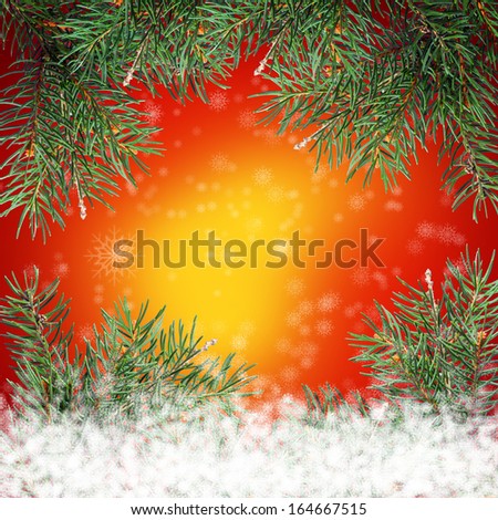 The decorated Christmas tree on white background