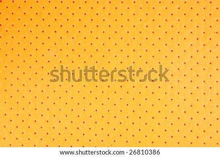 orange background with in a number of openings
