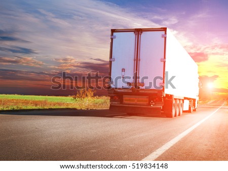 Big truck on the road