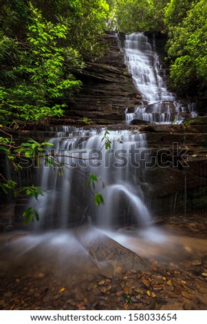 Angel Falls,north Georgia with lush greens