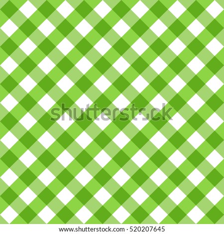 Thanksgiving Day abstract. Classic checkered seamless pattern. Colored squares without transparency.  Green simple tartan.