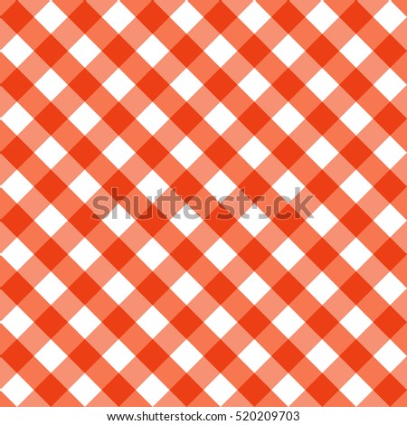 Thanksgiving Day. Seamless pattern checkered. Classical cell diagonally. Background abstract red table cloth in a cage.