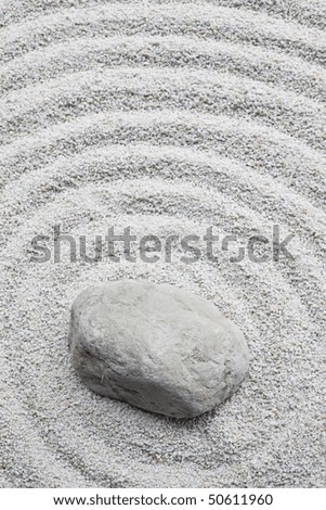 Stone on white stone