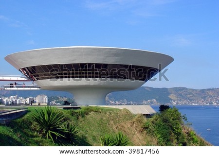 Niteroi Contemporary Art Museum, in Rio de Janeiro