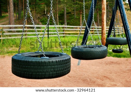automobile tires swings