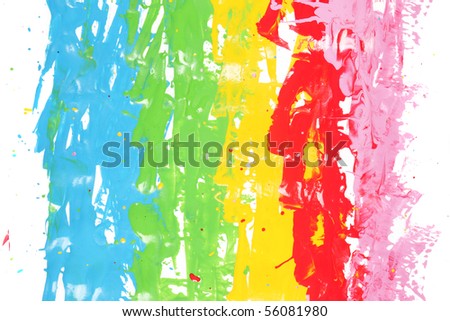 colorful splash of paint isolated