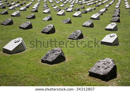 Gravestones of austrian soldiers from the first world war, Slovenia