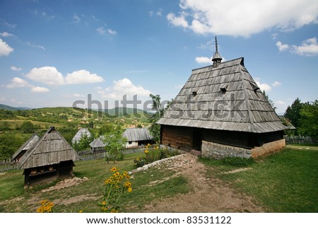 Ethno-village (the Old Village Museum) in Sirogojno, Serbia