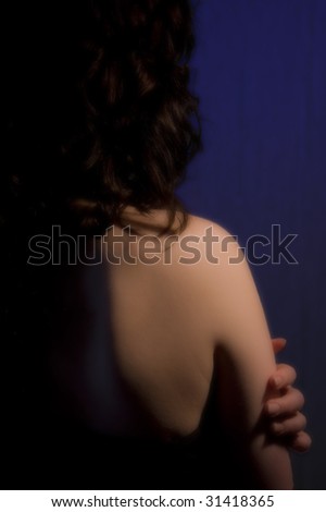 Beautiful woman shoulder