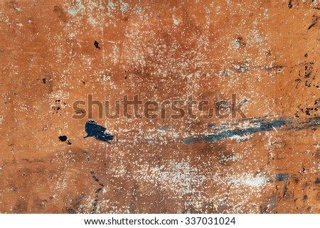 Worn copper metal background texture with patina. Vintage effect.