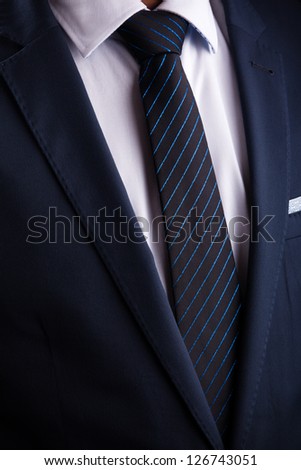Business suit and tie