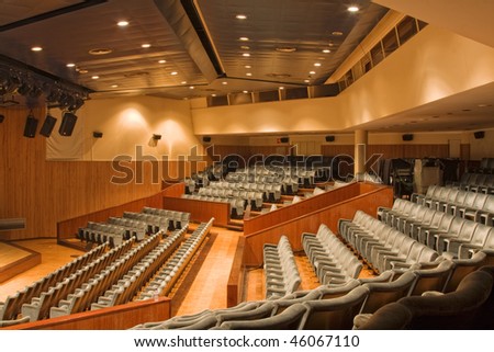 View of large and modern university auditorium