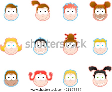 pictures of emotions faces for kids. of smiling kids faces