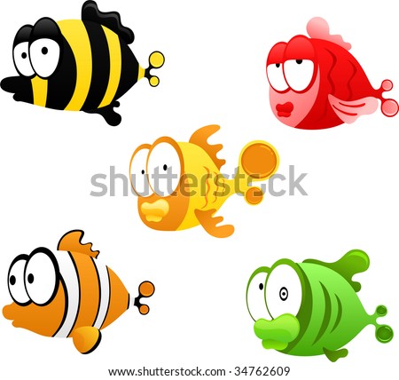 Cartoon Little Fish
