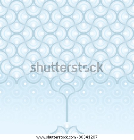 stock vector Seamless vector background winter white tree pattern 