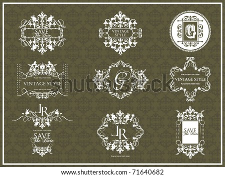 vector set vintage labels 3 vector set vintage labels 3