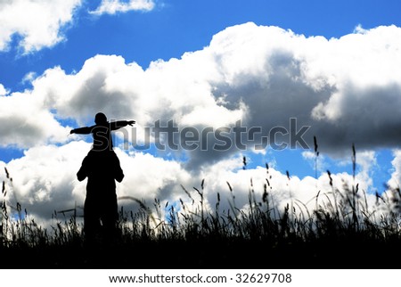 Father+and+daughter+hugging+silhouette