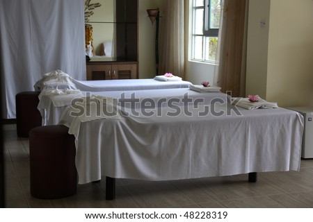 Massage treatment room