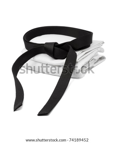 stock photo : Martial arts black belt