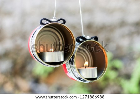 DIY Candle Holder Crafting Idea form a Recycled Cans