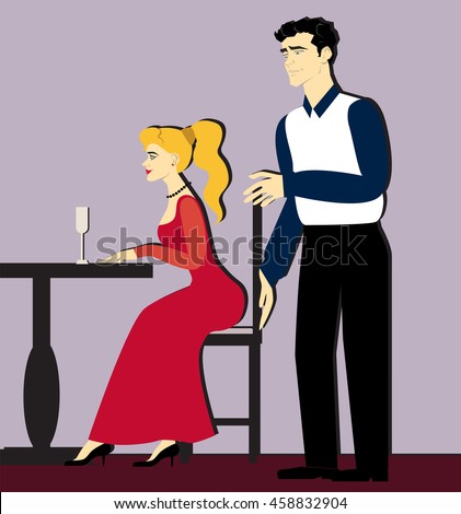 http://image.shutterstock.com/display_pic_with_logo/3594584/458832904/stock-vector-etiquette-restaurant-take-care-of-a-woman-the-chair-to-move-up-gallant-man-courting-a-woman-blonde-458832904.jpg